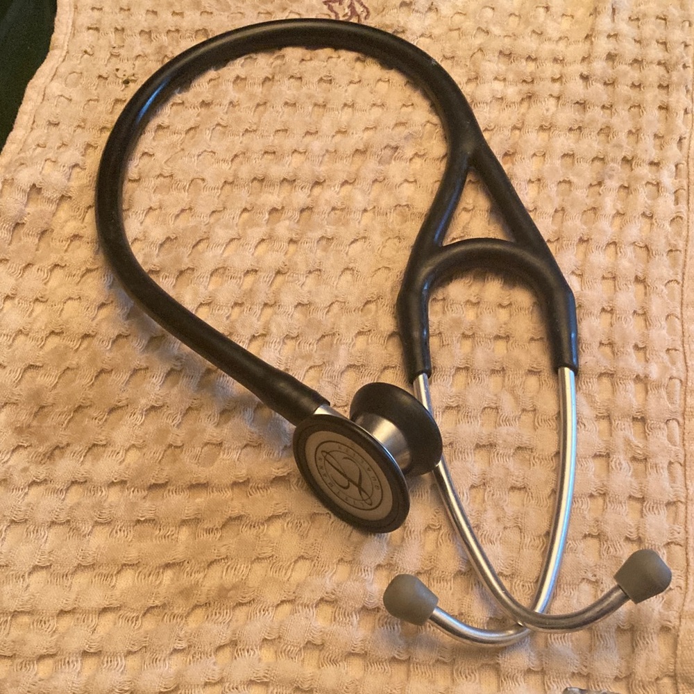Black Dual-Head Stethoscope for Medical Professionals